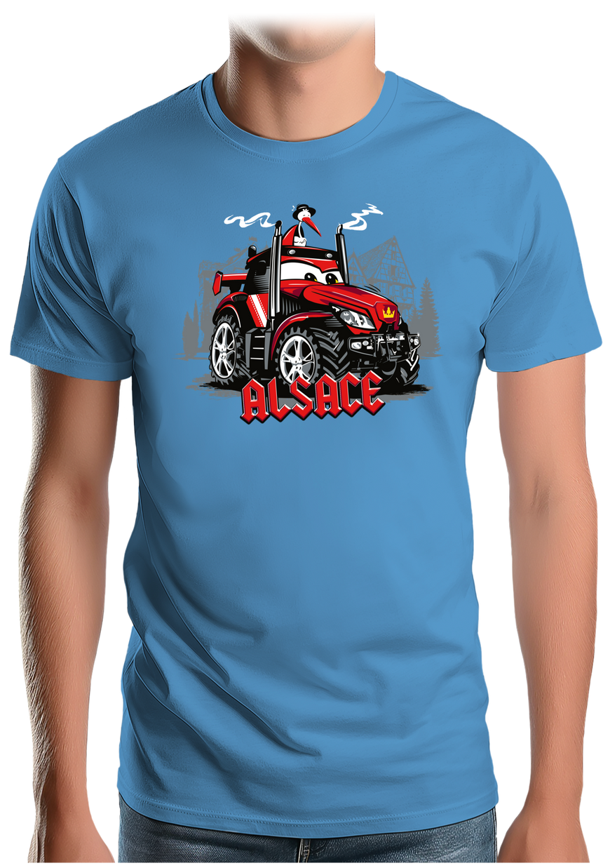T-Shirt Homme Le Super tracteur Alsacien