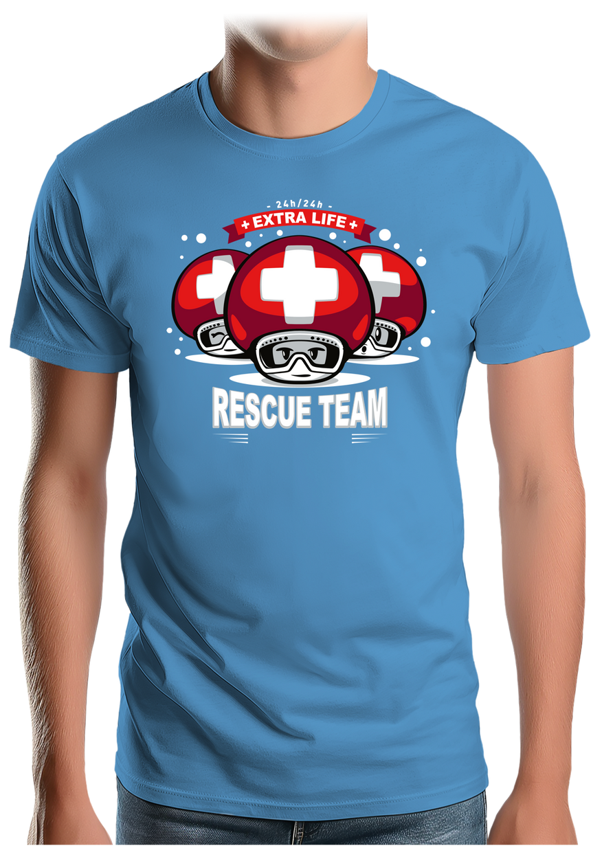 T-Shirt Homme Rescue Team jeux vidéo