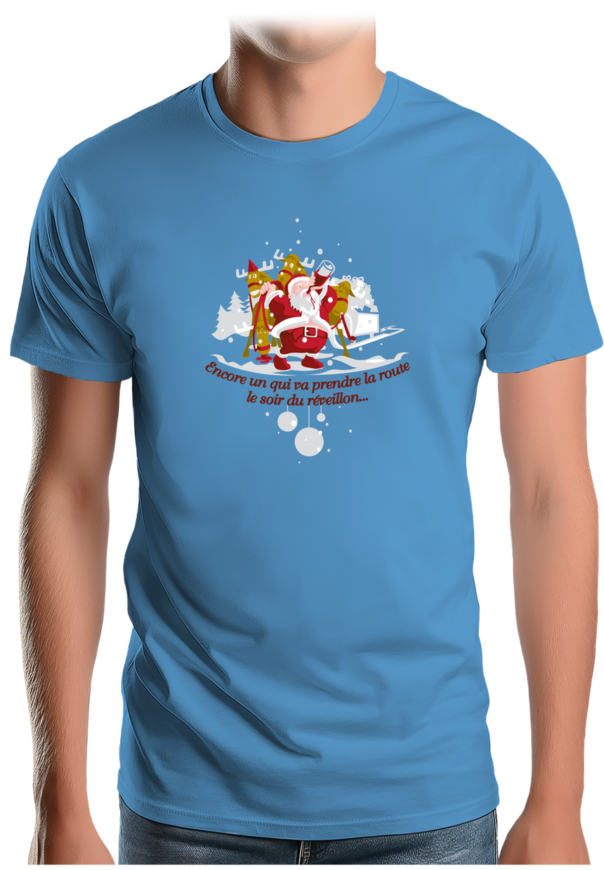 T-Shirt Homme Réveillon du père noël