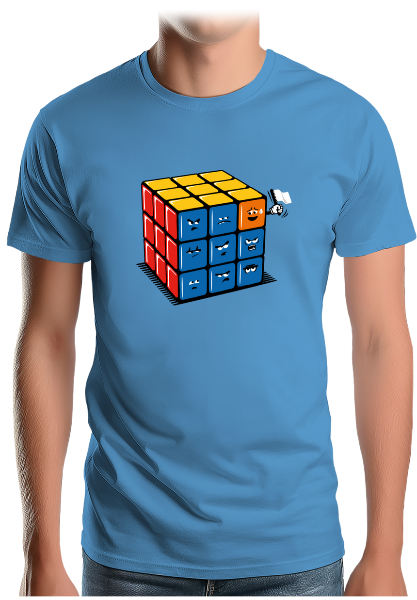 T-Shirt Homme Ruby cube avec drapeau
