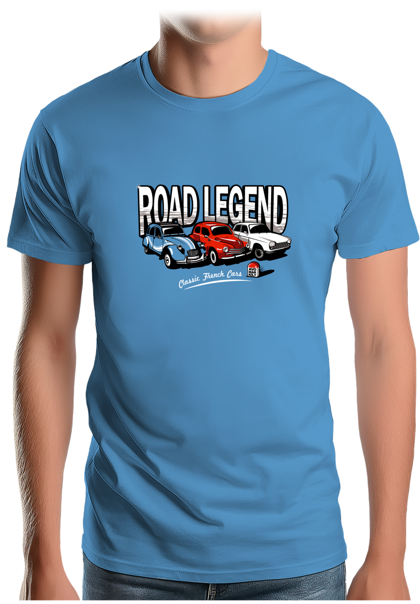 T-Shirt Homme Voiture Road Legend