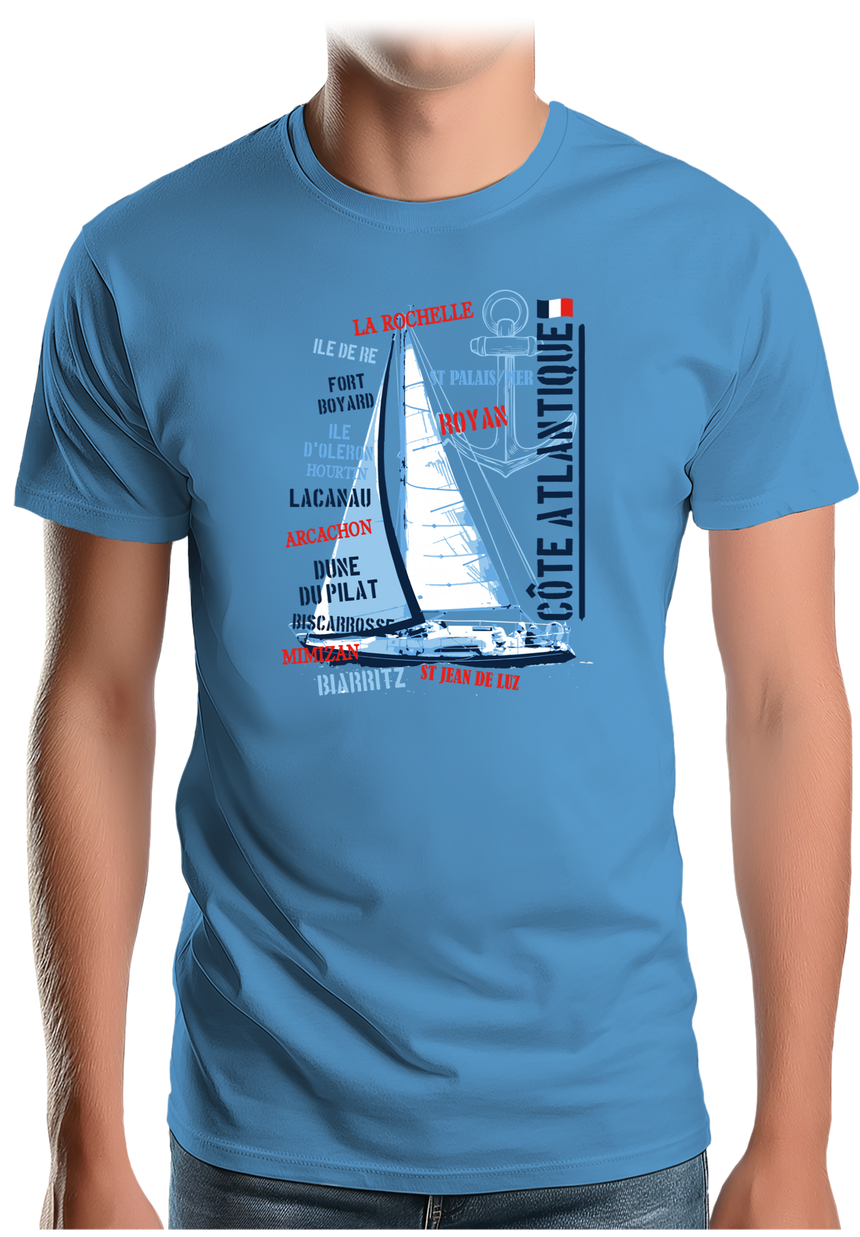T-Shirt Homme Voilier Atlantique