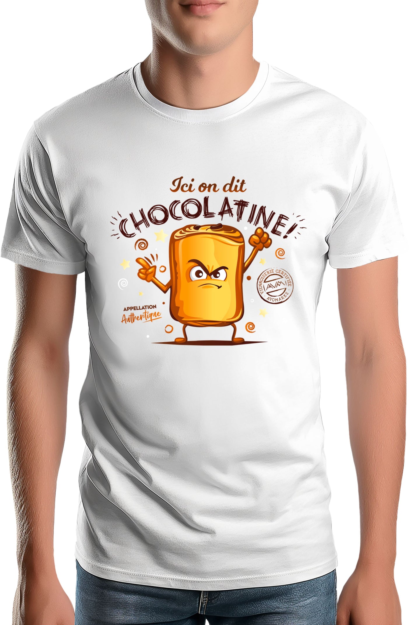 T-shirt Homme Chocolatine