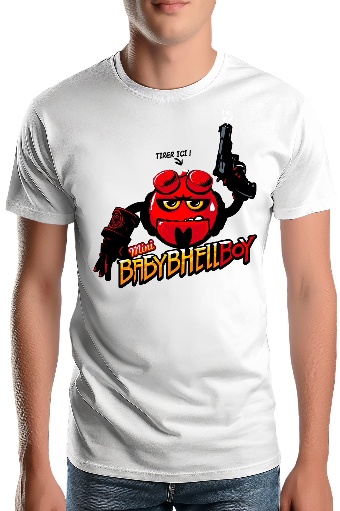 T-Shirt Homme Baby Hell boy fromage à déguster