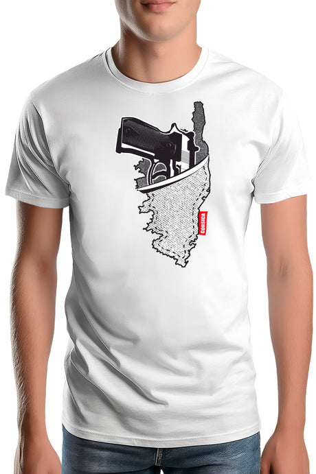 T-Shirt Homme Holster carte de la corse