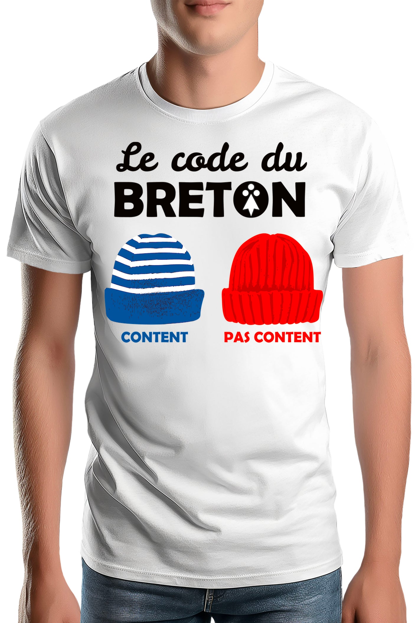 T-Shirt Homme Le code du Breton