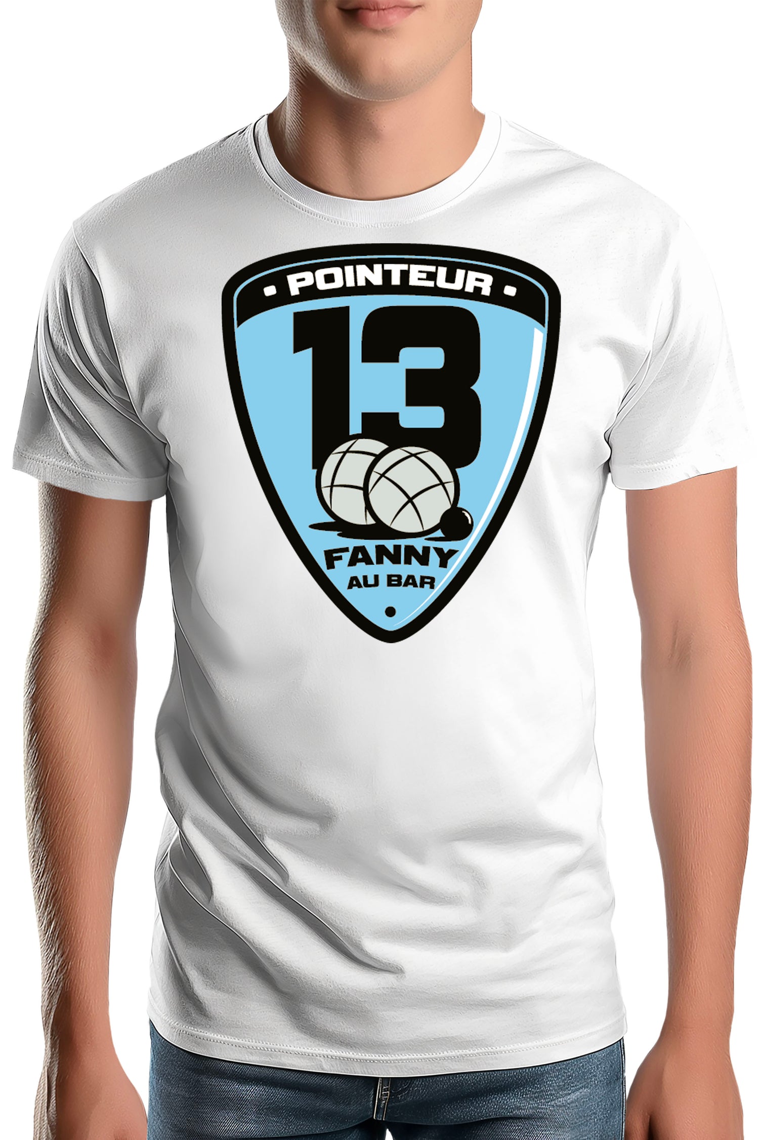 T-Shirt Homme Fanny au bar, pointeur