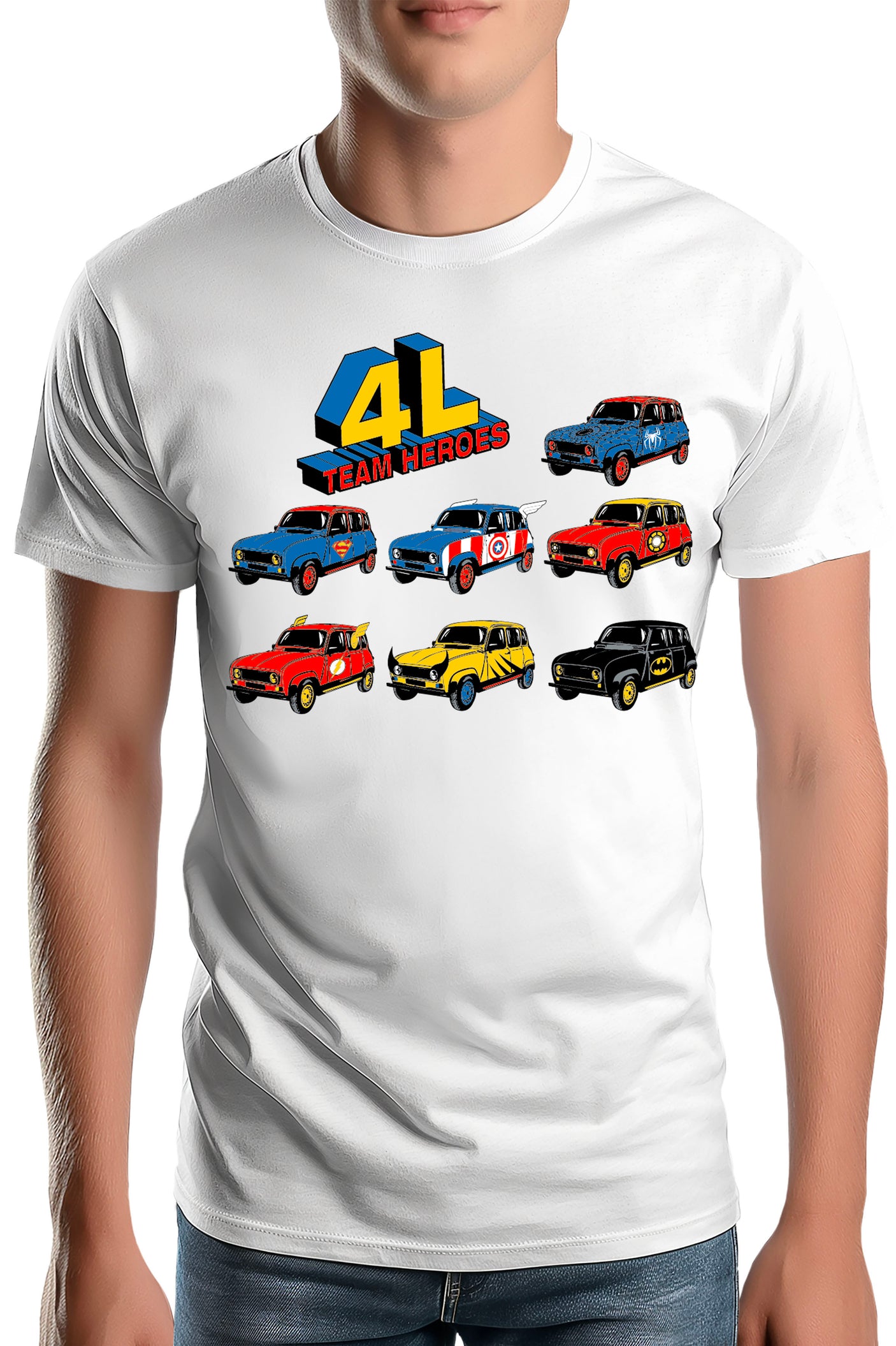 T-Shirt Homme 4L Team super heroes