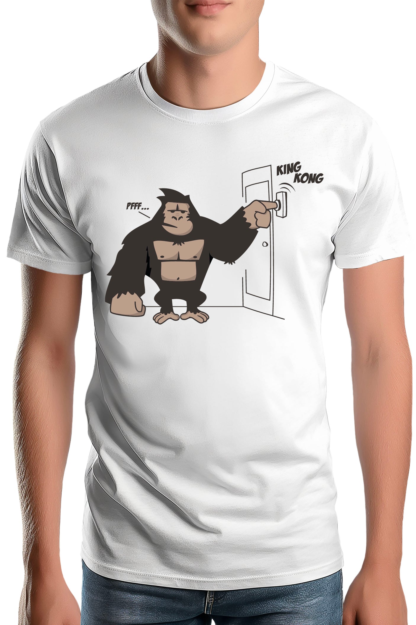 T-Shirt Homme King Kong sonnette