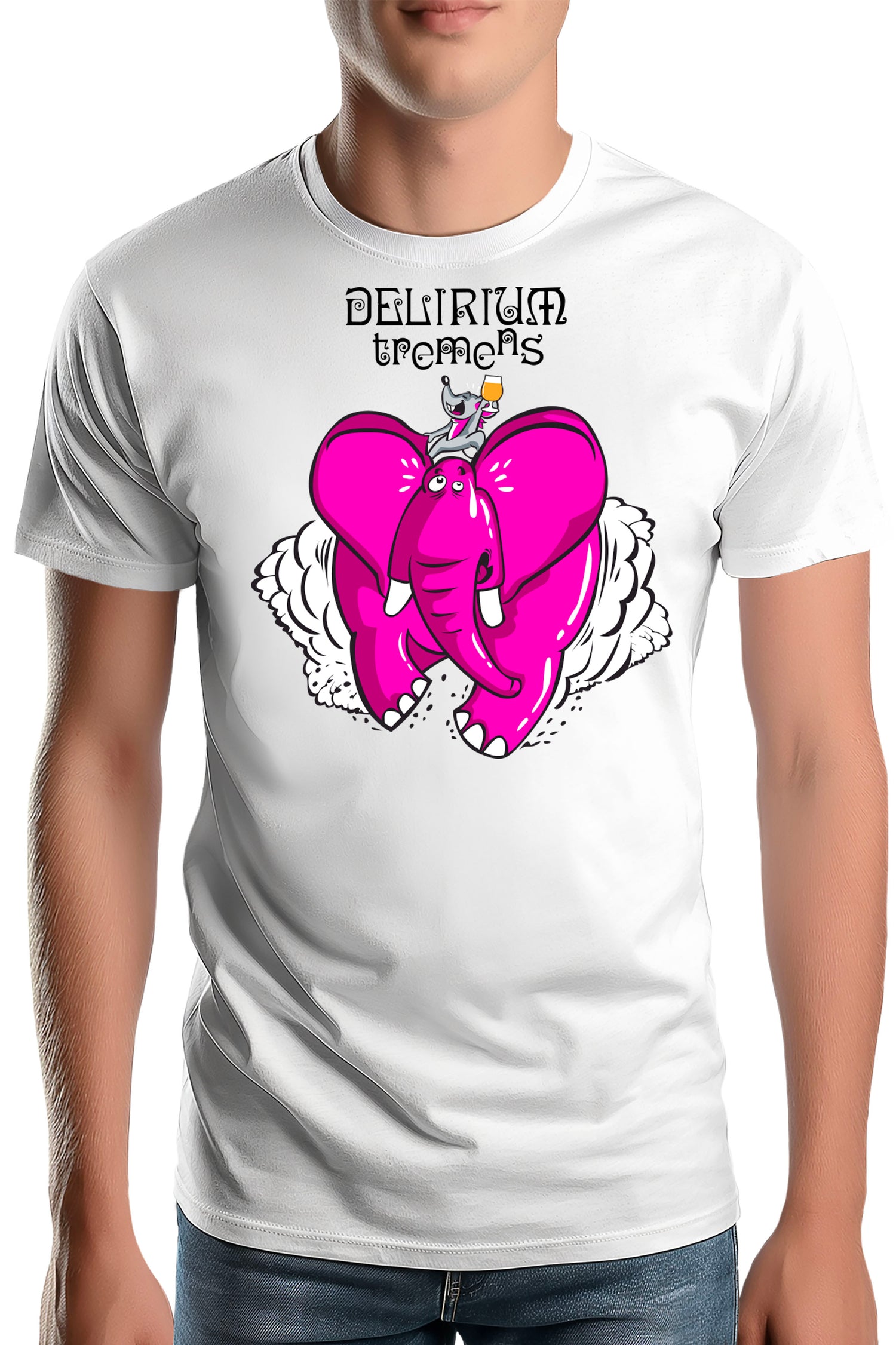 T-Shirt Homme Delirium tremens - Eléphant