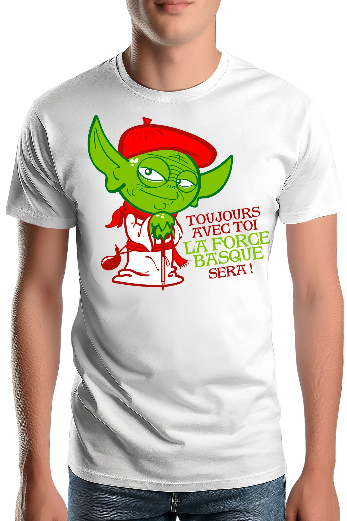 T-Shirt Homme La force basque sera avec toi