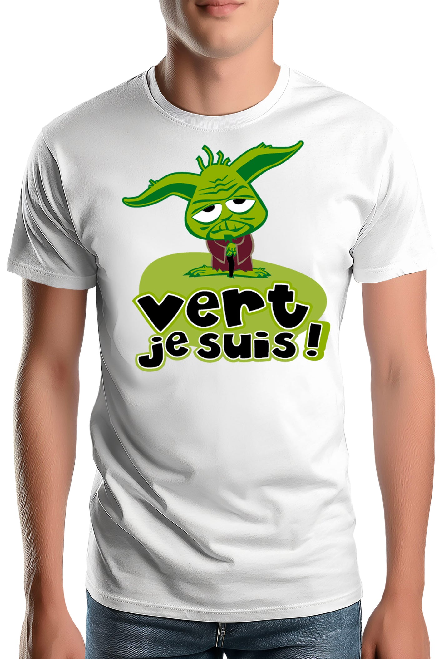 T-Shirt Homme Vert Je Suis