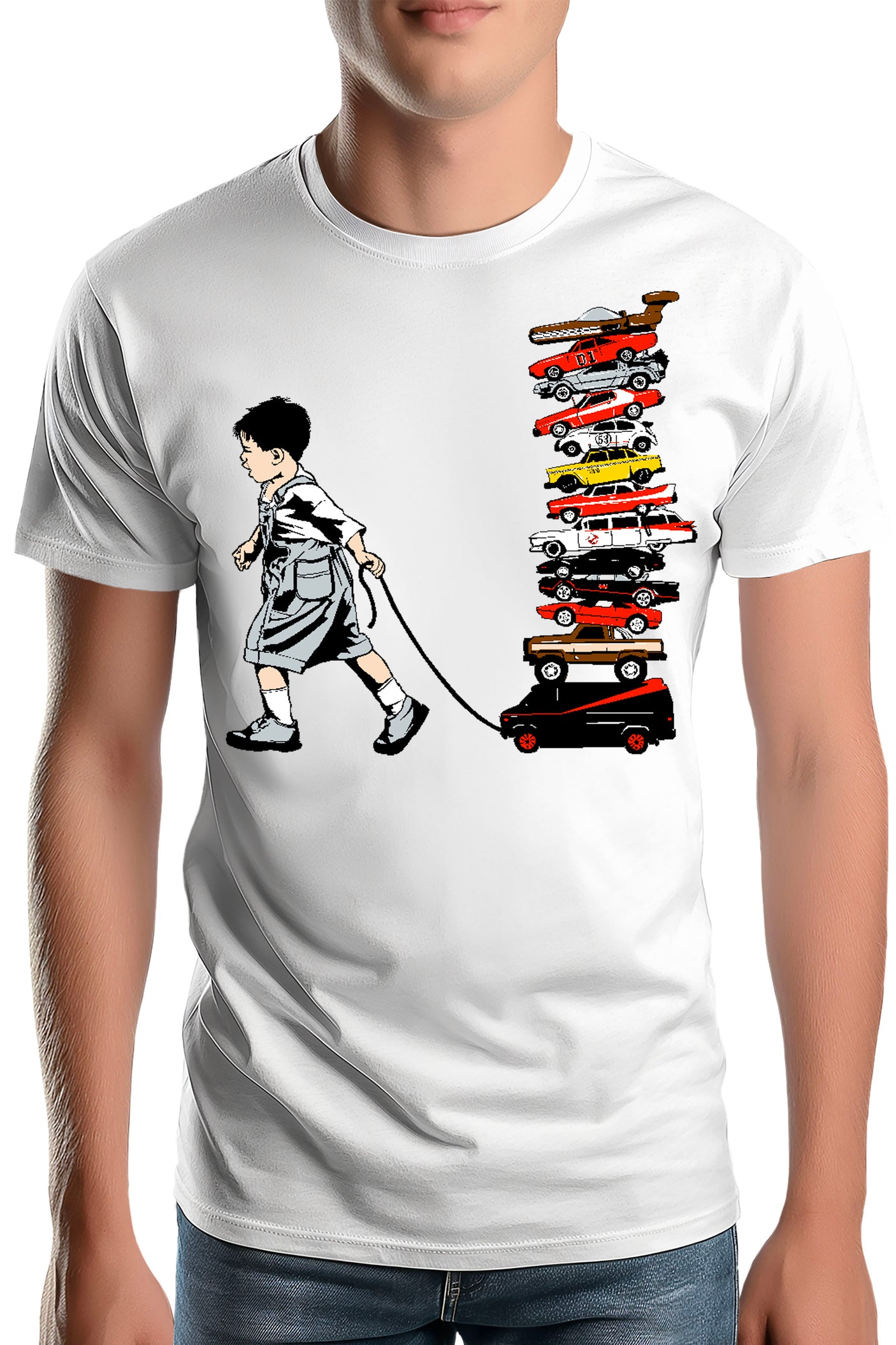 T-Shirt Homme La Collection de voitures via les séries télé