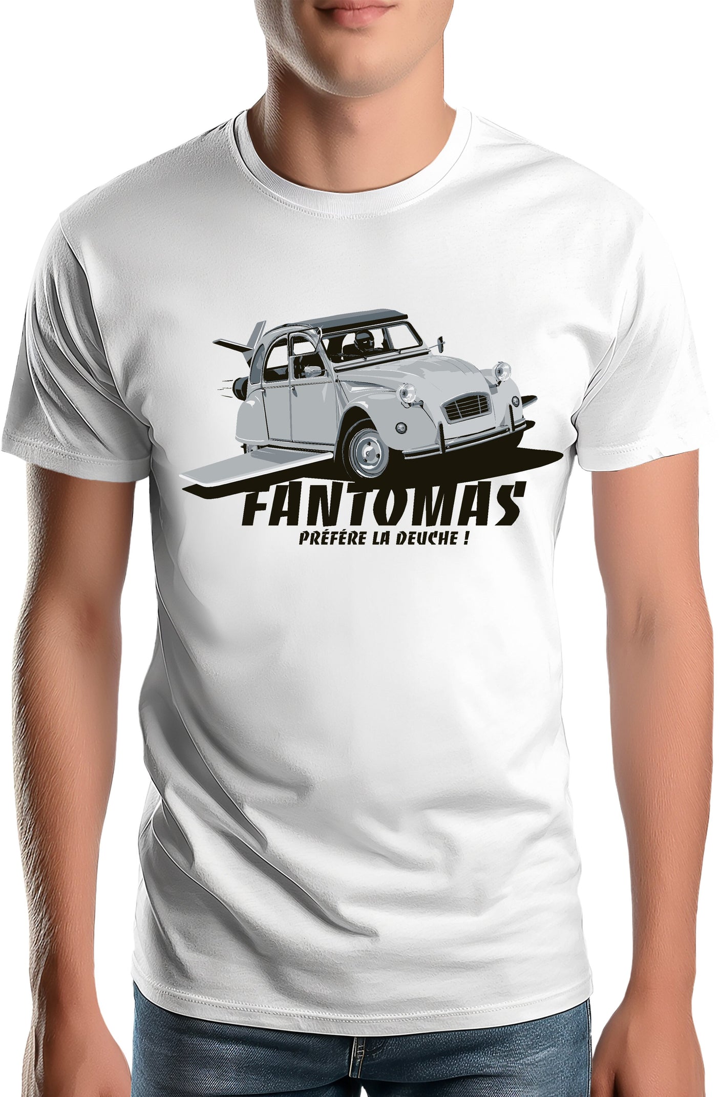 T-Shirt Homme Fantomas préfère la deuch