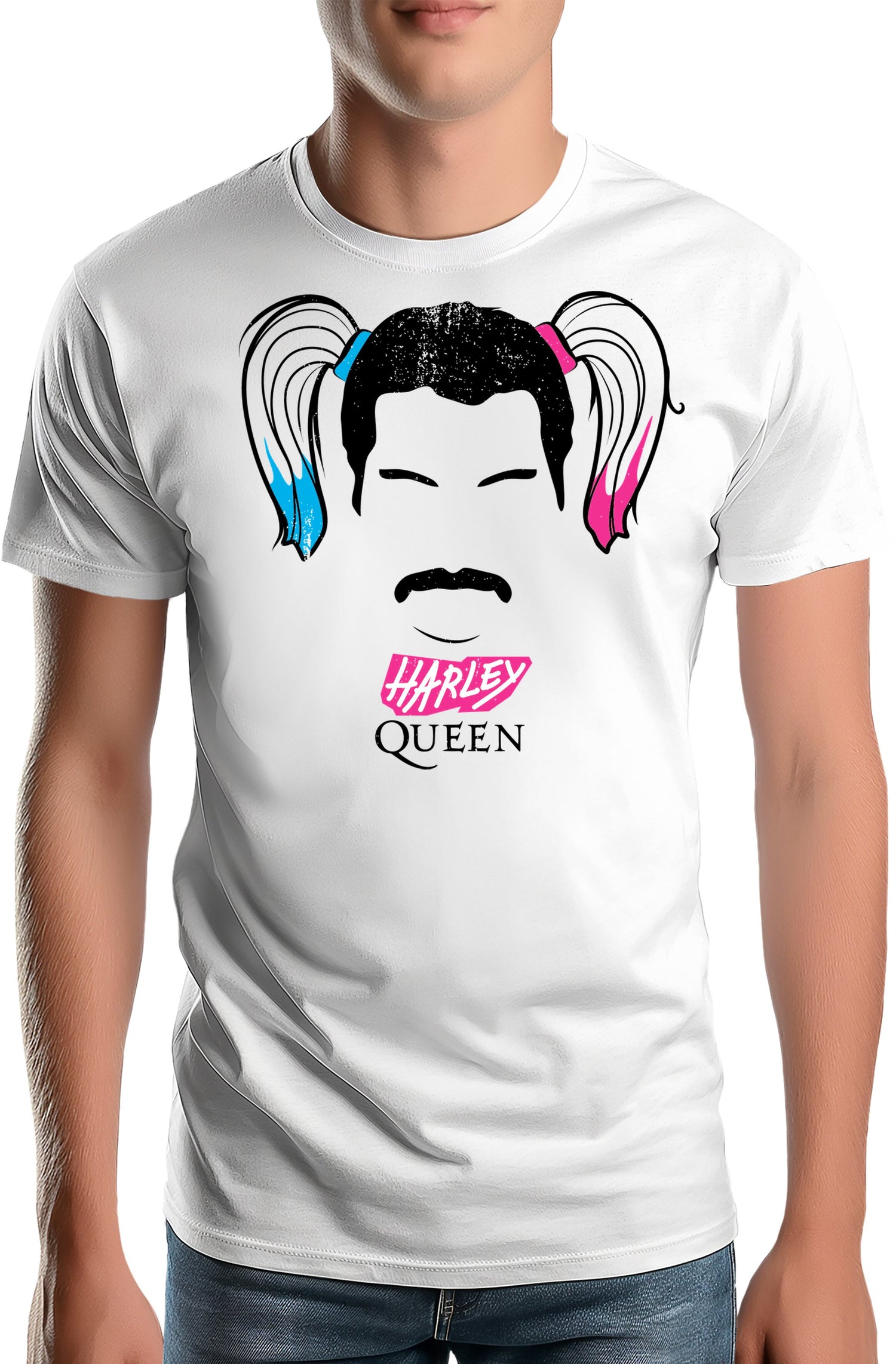 T-Shirt Homme Queen et Harley Quinn