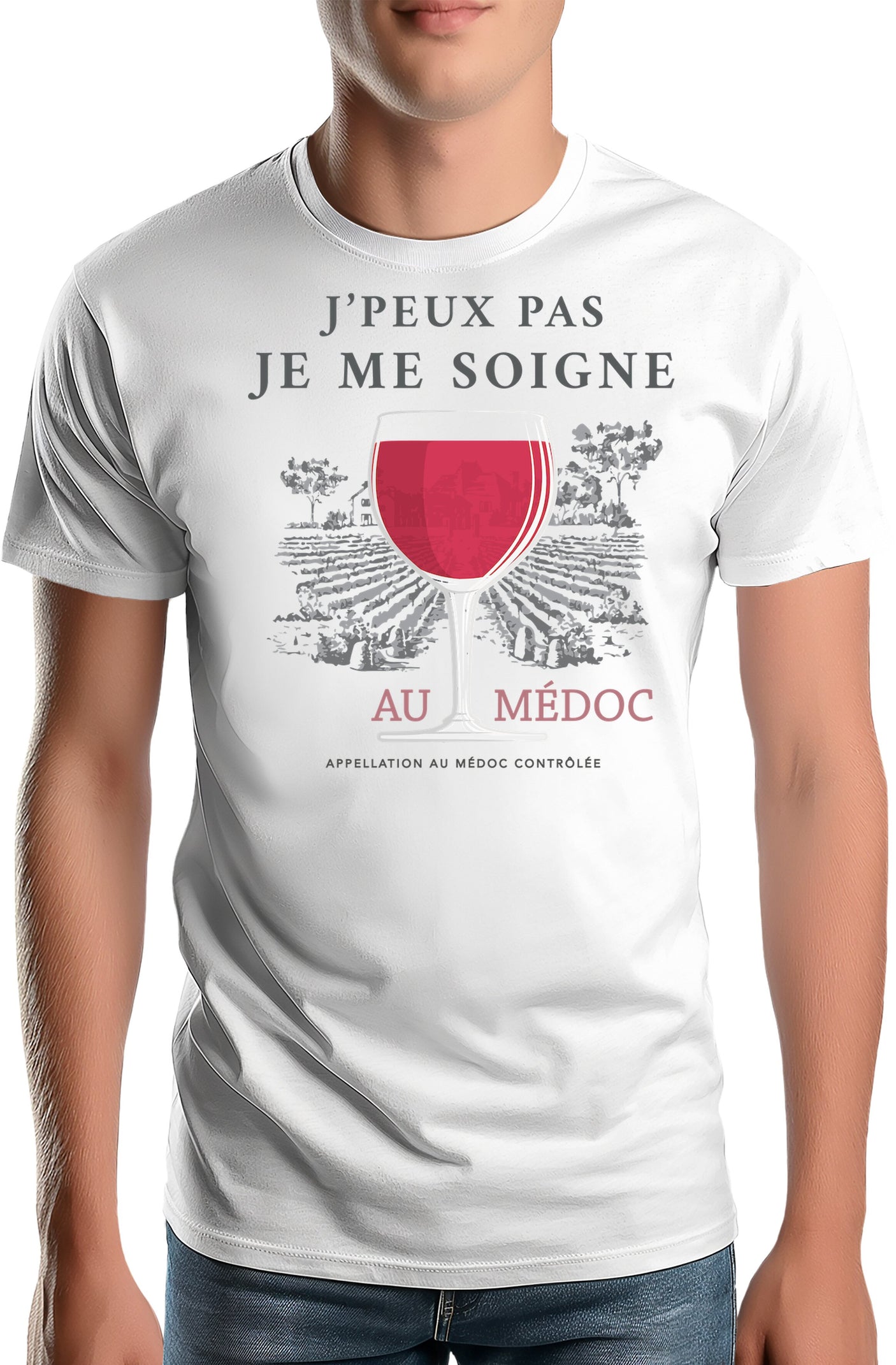 T-Shirt Homme Je peux pas je me soigne au médoc