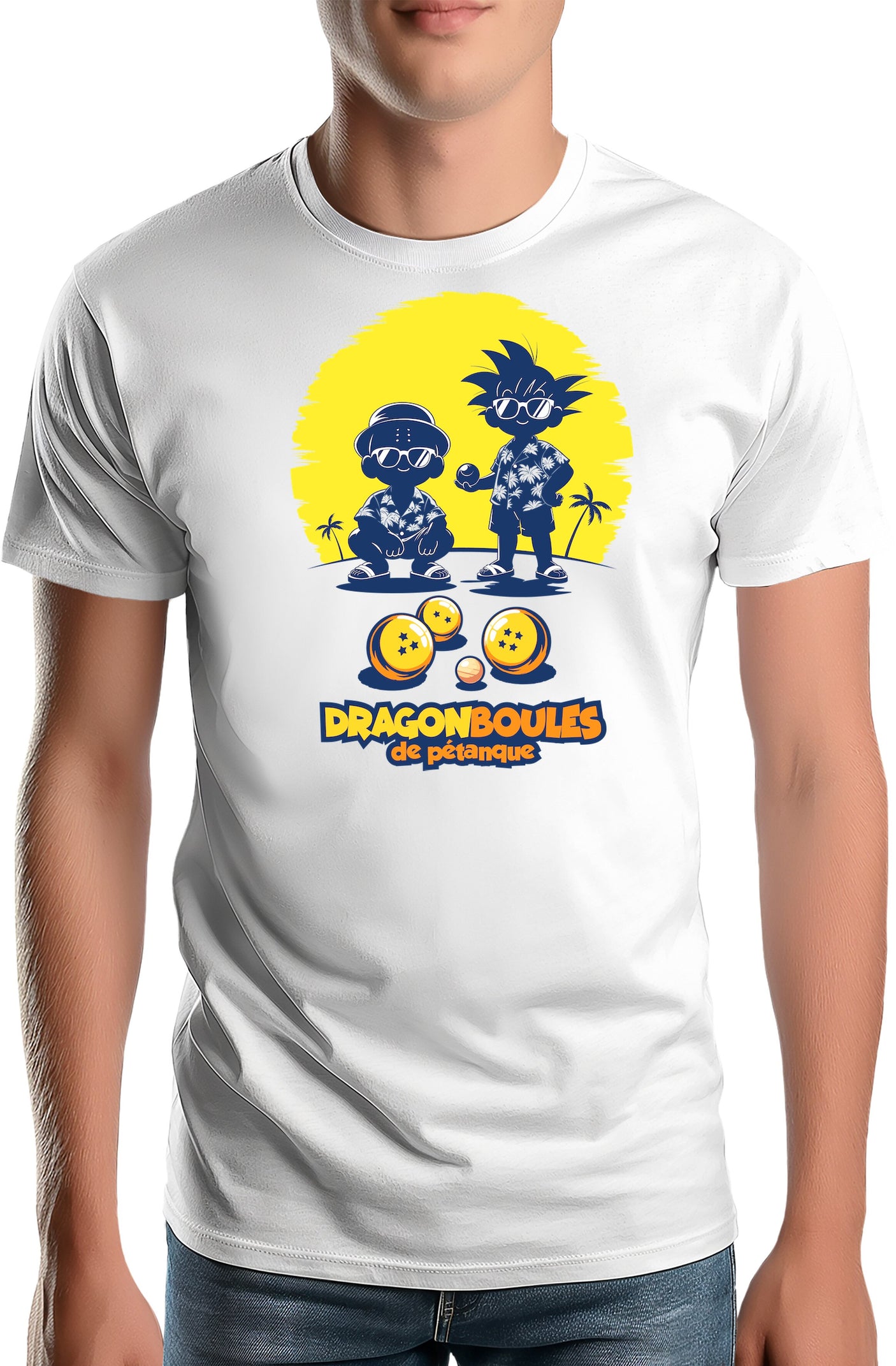 T-Shirt Homme Joueurs de pétanque