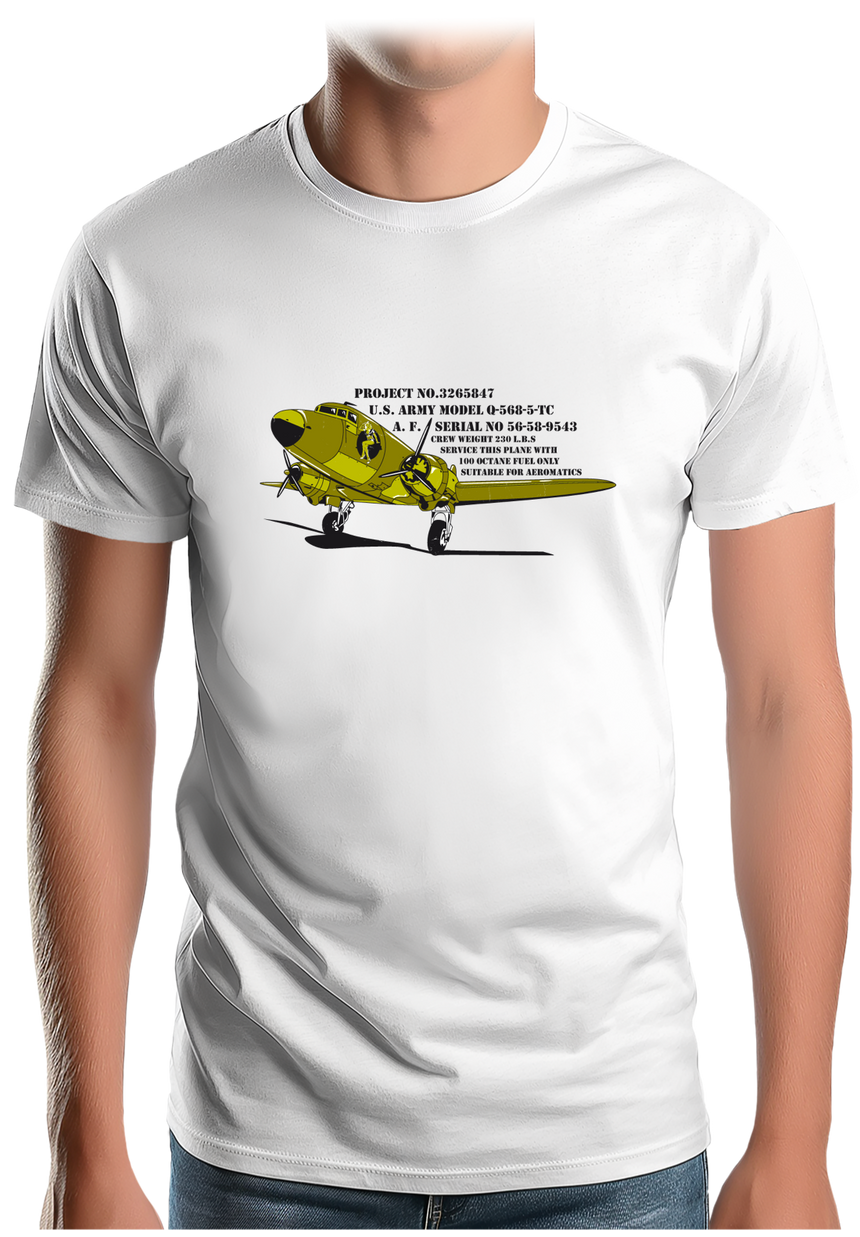 T-Shirt Homme Avion militaire Us Army
