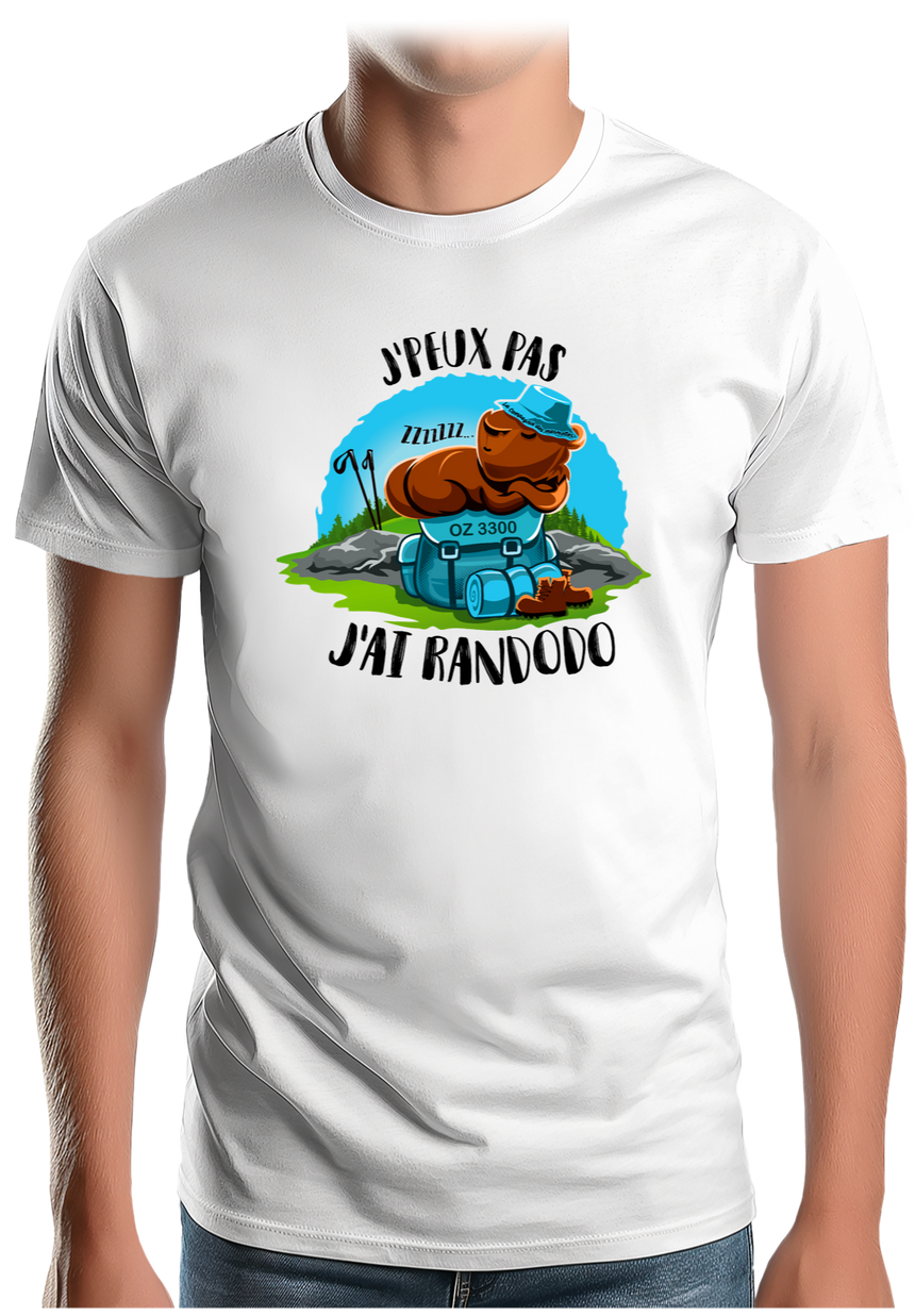 T-Shirt Homme Les marmottes font de la rando