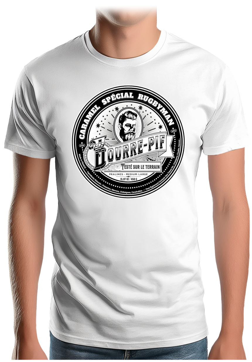 T-Shirt Homme Le Bourre Pif, super caramel