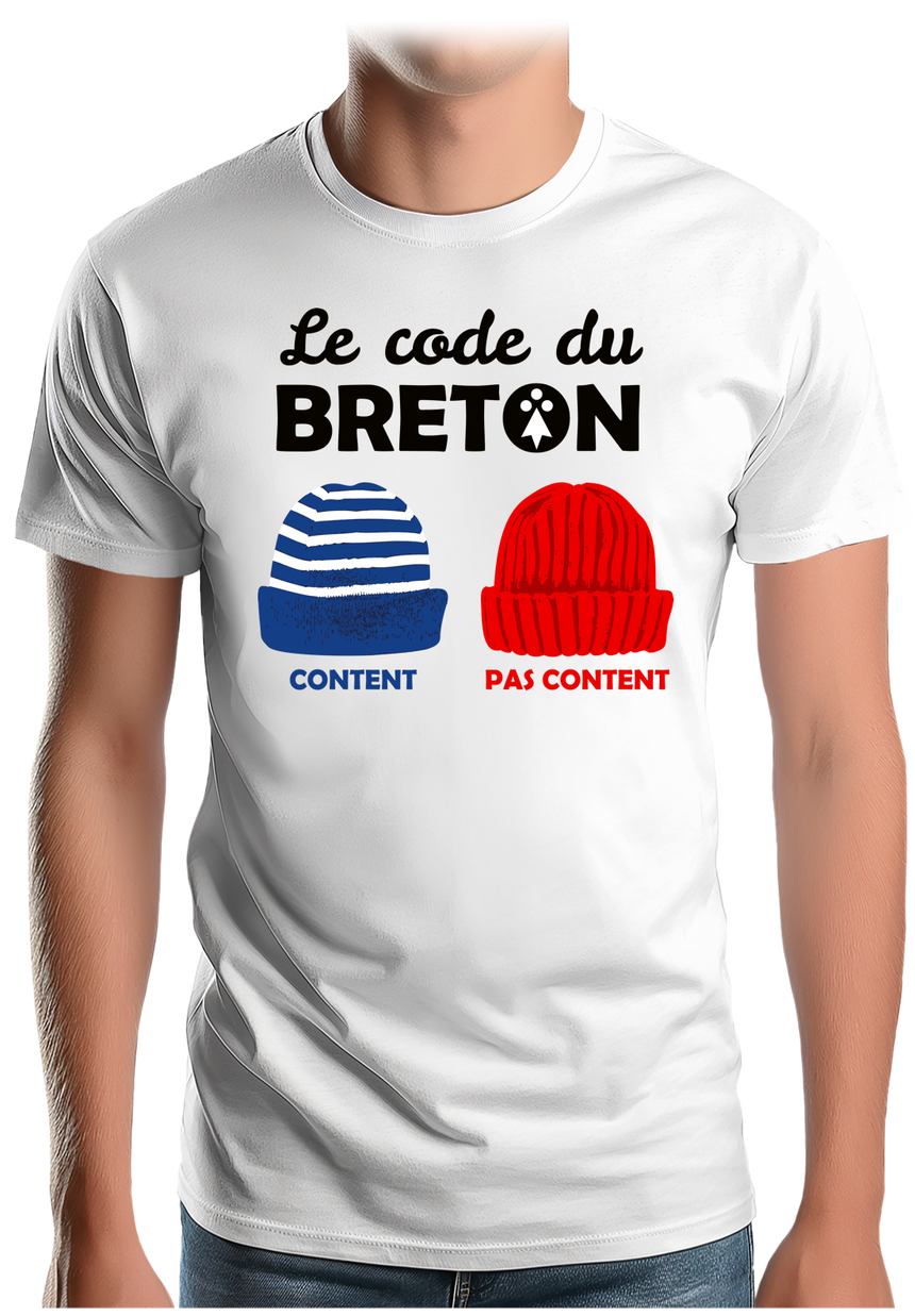 T-Shirt Homme Le code du Breton