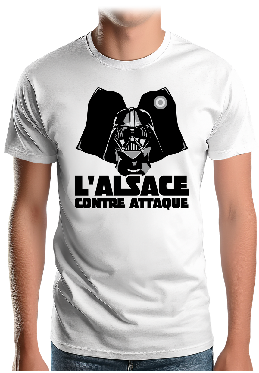 T-Shirt Homme L'Alsace contre attaque