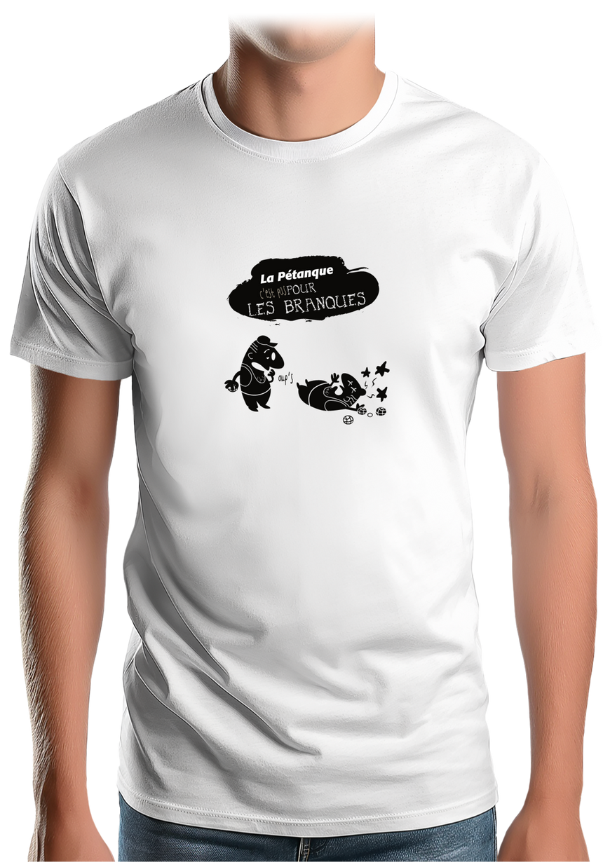 T-Shirt Homme La pétanque pas pour les nuls