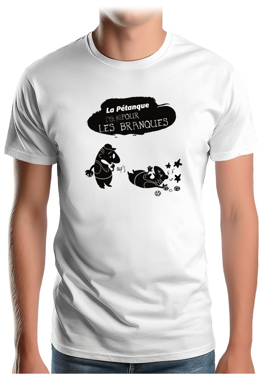 T-Shirt Homme La pétanque pas pour les nuls