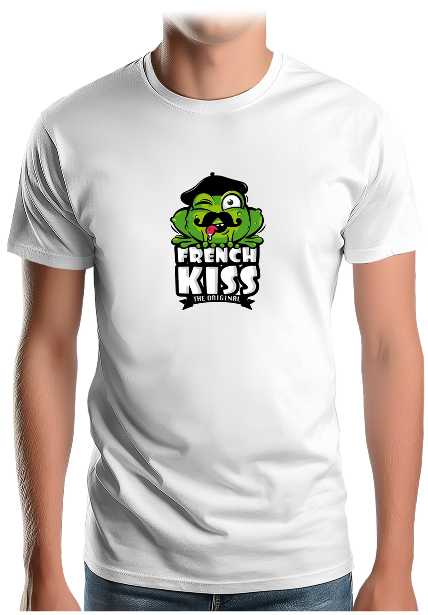 T-Shirt Homme French kiss la grenouille