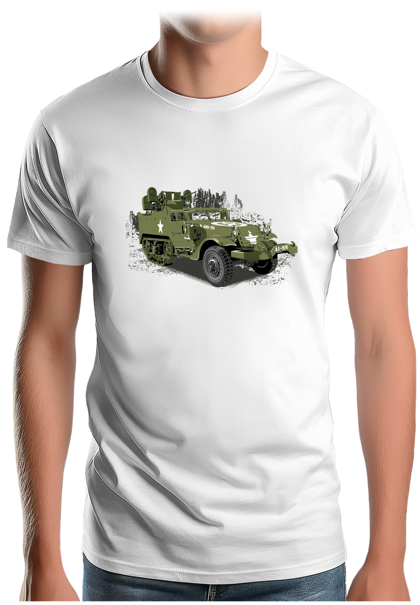 T-Shirt Homme Véhicule de militaire