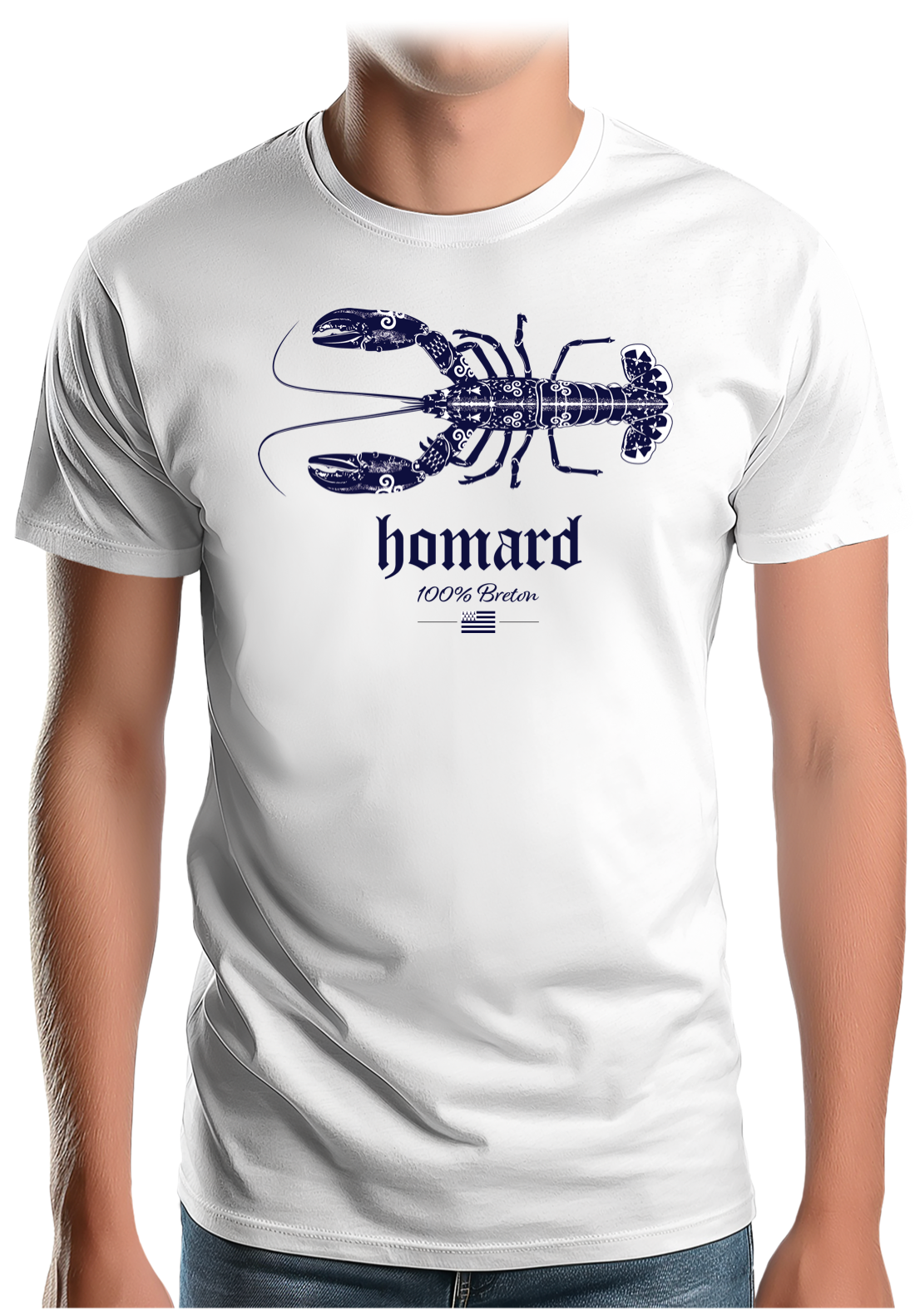 T-Shirt Homme Homard 100% breton