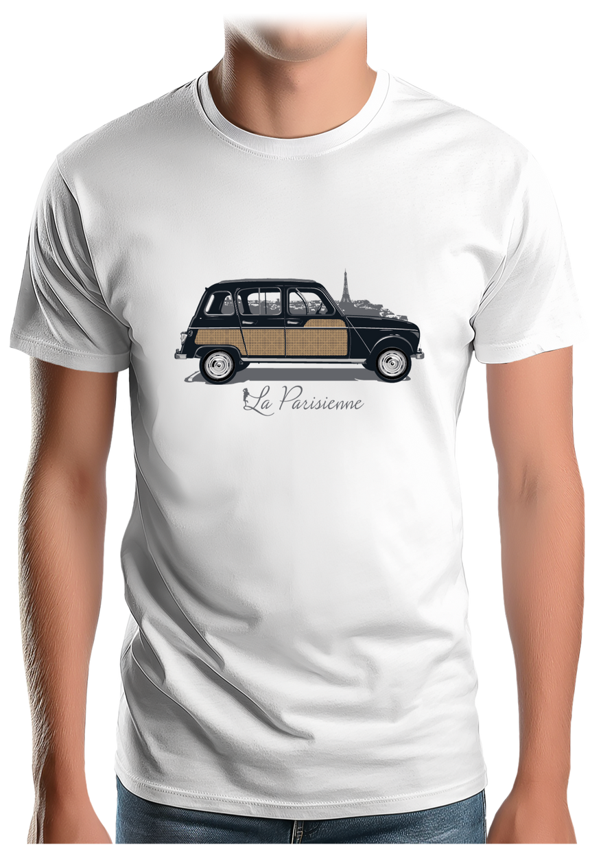 T-Shirt Homme Voiture 4L la parisienne