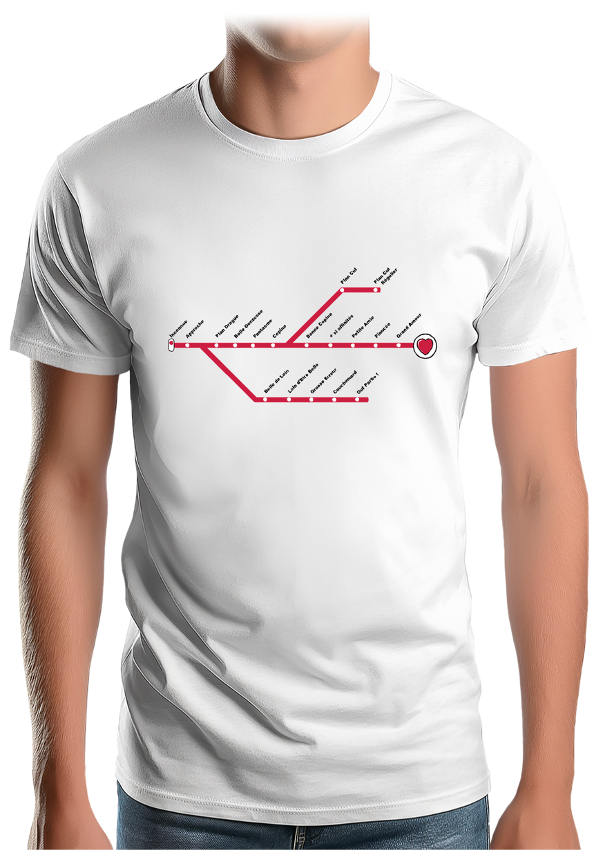 T-Shirt Homme Love Line Homme