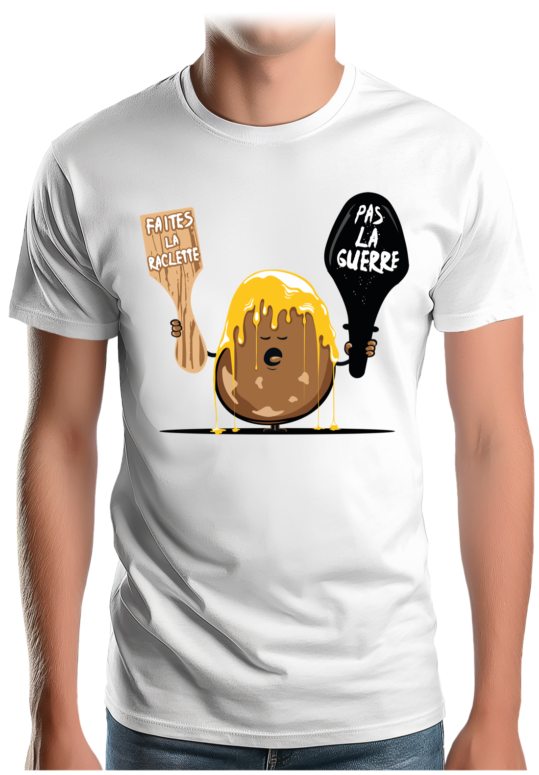 T-Shirt Homme La raclette pas la guerre
