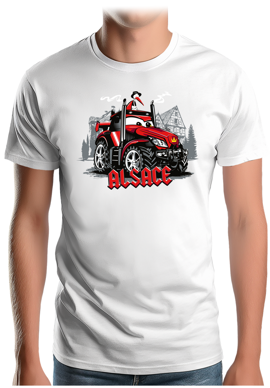 T-Shirt Homme Le Super tracteur Alsacien