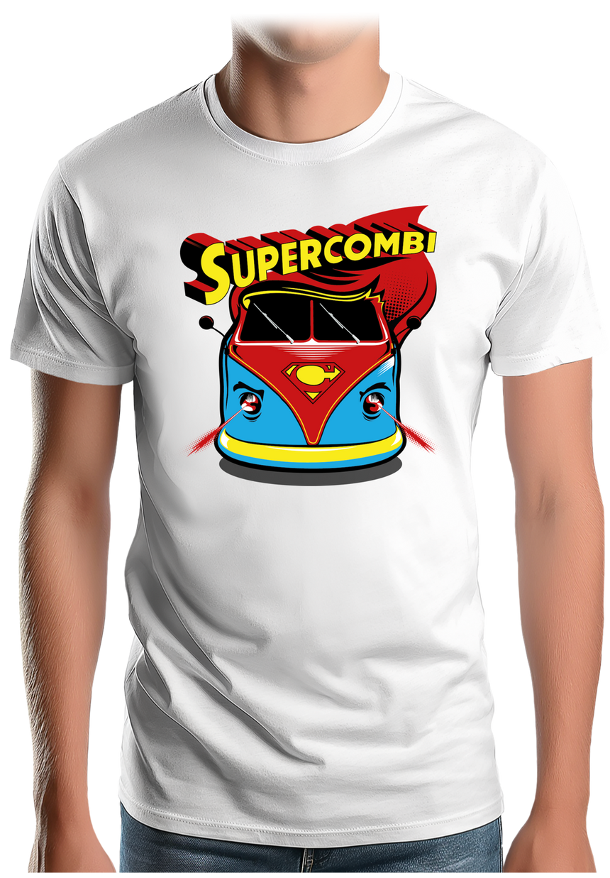 T-Shirt Homme Super combi la voiture des super héros
