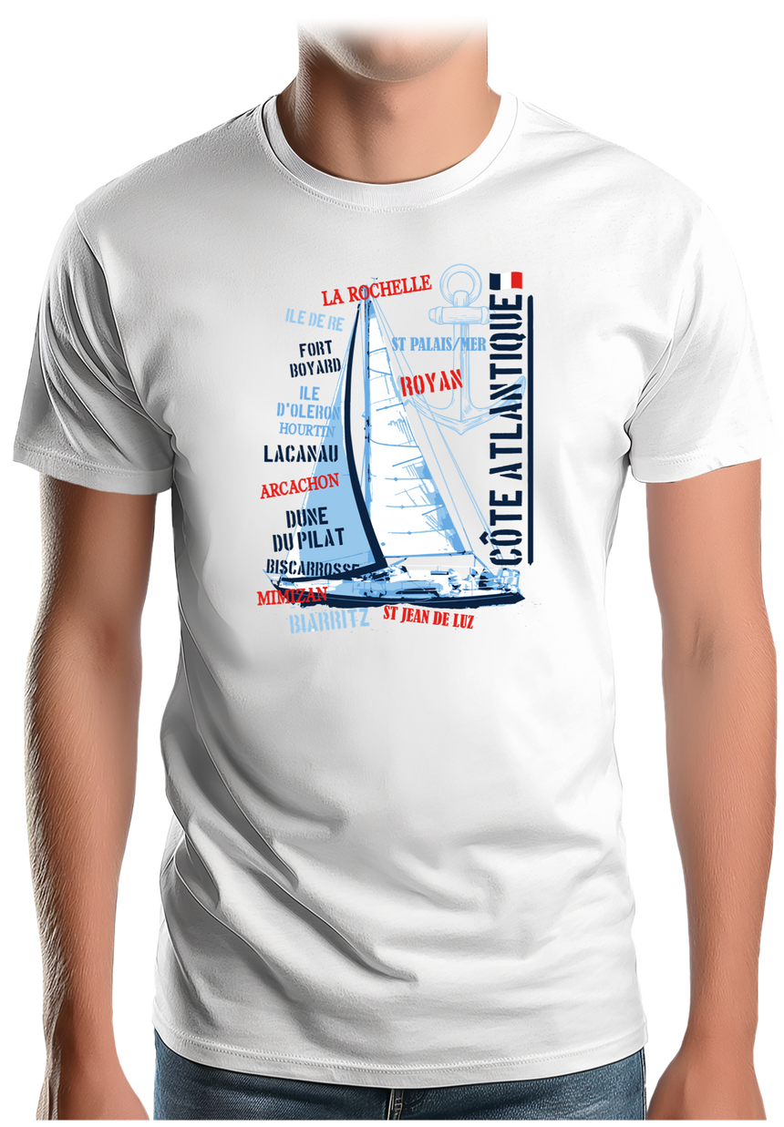 T-Shirt Homme Voilier Atlantique