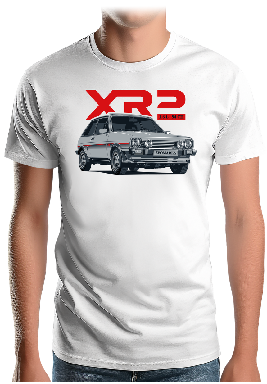 T-Shirt Homme Voiture Fiesta XR2 1,6L