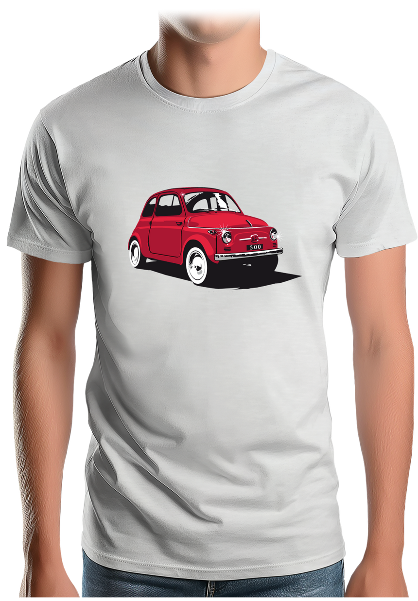 T-Shirt Homme Voiture Italienne 500 Luxe