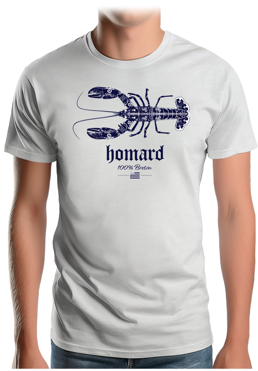 T-Shirt Homme Homard 100% breton