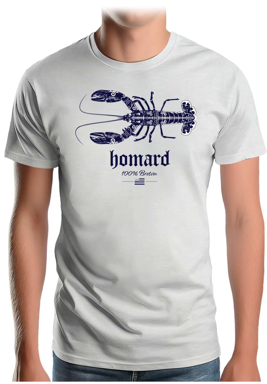 T-Shirt Homme Homard 100% breton