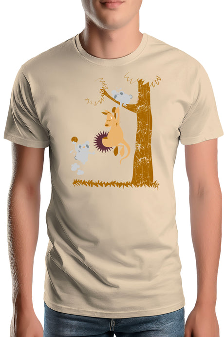 T-Shirt Homme Basket kangourou et koala