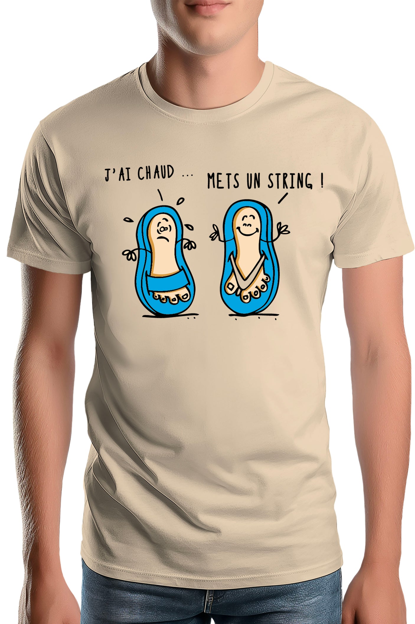 T-Shirt Homme Tong String