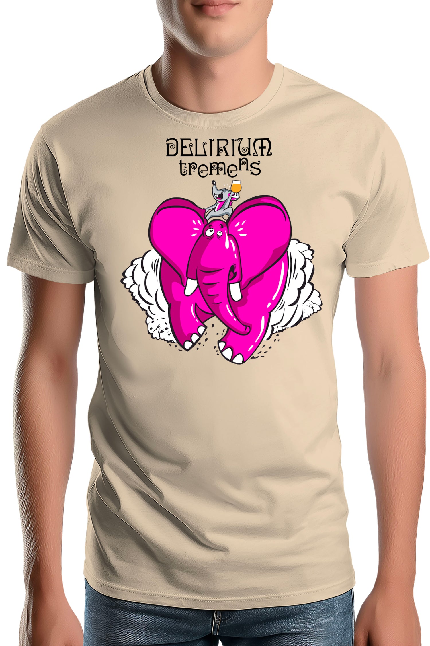 T-Shirt Homme Delirium tremens - Eléphant