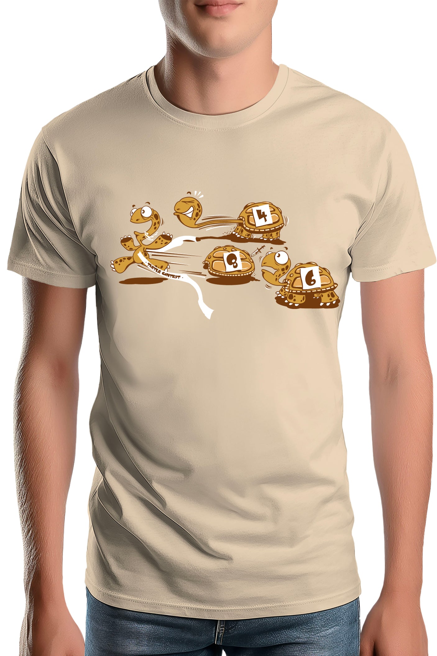 T-Shirt Homme Course de tortues