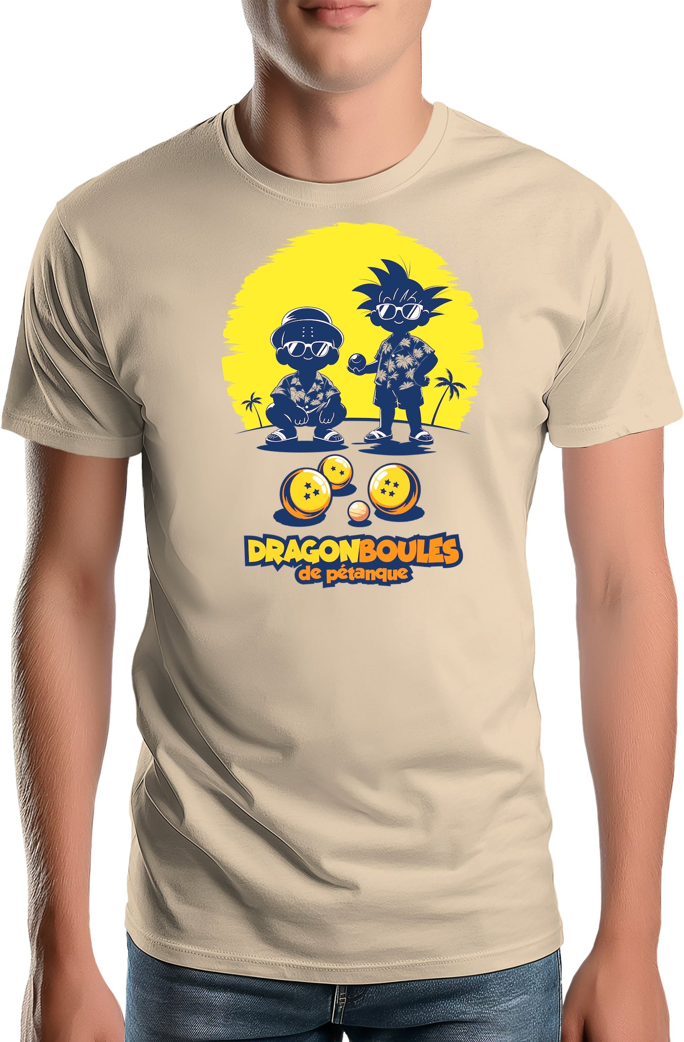 T-Shirt Homme Joueurs de pétanque