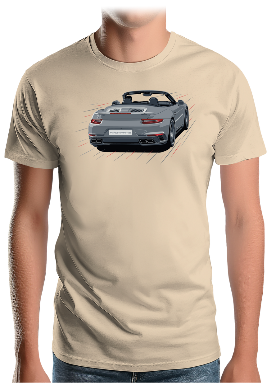 T-Shirt Homme Voiture 991 Turbo, Simple et efficace