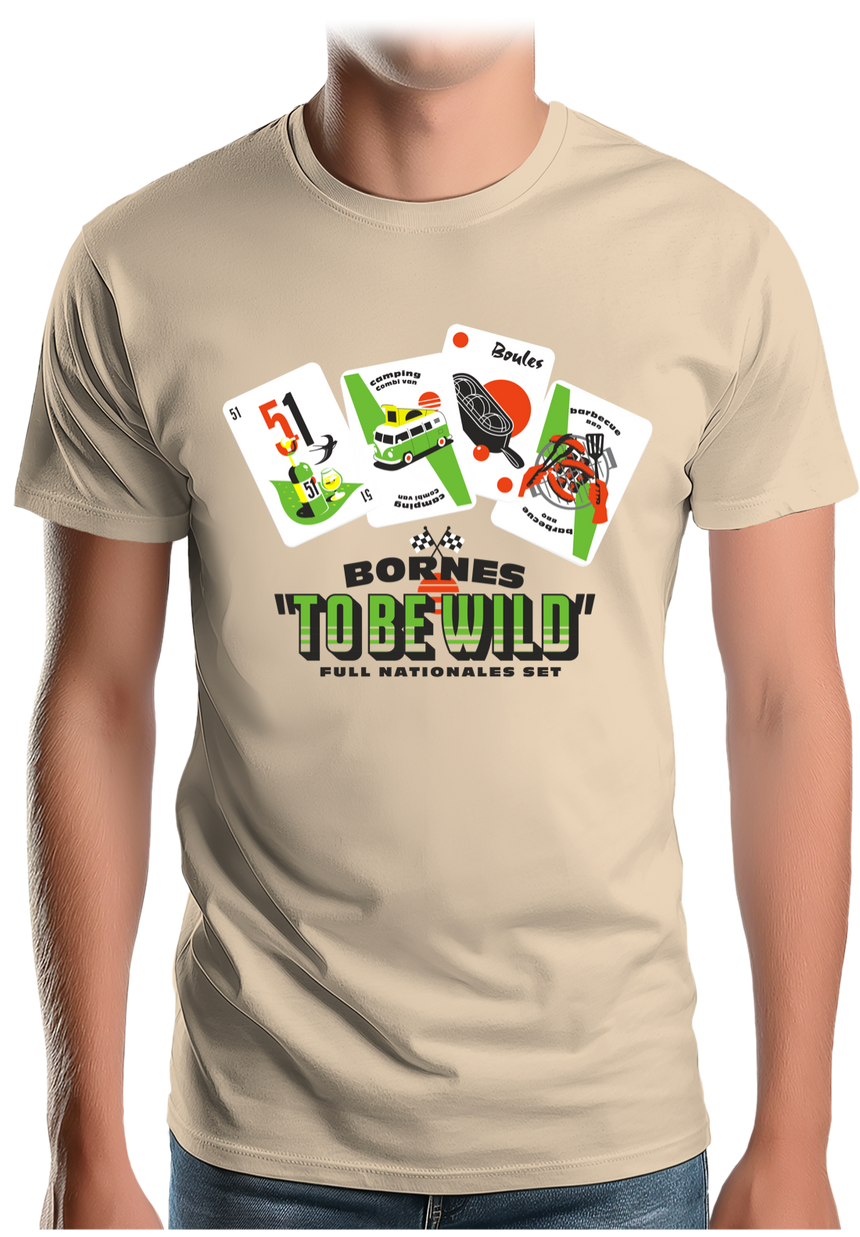 T-Shirt Homme Alcool, Pétanque Bornes to be wild