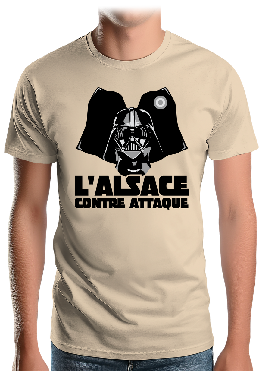 T-Shirt Homme L'Alsace contre attaque