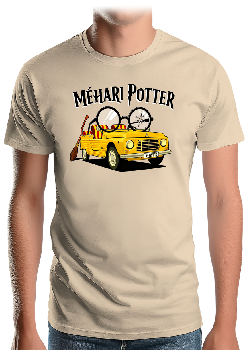T-Shirt Homme Voiture Méhari Potter